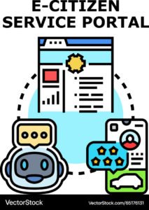 e-citizen-service-portal-providing-government-vector-65176131